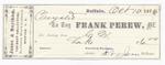 Frank Perew, Tug to Mystic, Receipt