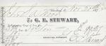 G. E. Stewart  to S. A. Wood, Receipt