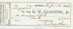 G. W.Gardner, Tug to Mystic, Receipt