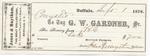 G. W.Gardner, Tug to Mystic, Receipt