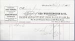 George Worthington & Co. to Jura, Receipt