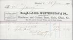 George Worthington & Co. to Jura, Receipt