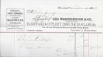 George Worthington & Co. to Jura, Receipt