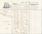 Gordon, McMillan & Co. to Jura, Bill of Lading