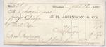 H. Johnson & Co. to Jura, Receipt