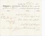 Hosmer, Bear & Co. to Mystic, Bill of Lading