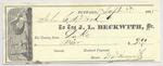 J. L. Beckwith, Tug to S. A. Wood, Receipt