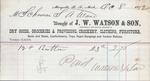 J. W. Watson & Son to S. A. Wood, Receipt