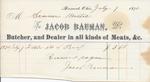 Jacob Bauman to Mystic, Receipt