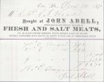 John Abell to S. A. Wood, Receipt