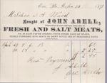 John Abell to S. A. Wood, Receipt