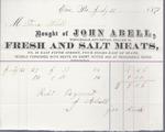 John Abell to S. A. Wood, Receipt