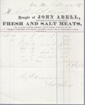 John Abell to S. A. Wood, Receipt