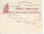 John Cloy to Mystic, Receipt