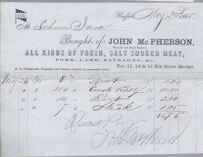 John McPherson to Jura, Receipt