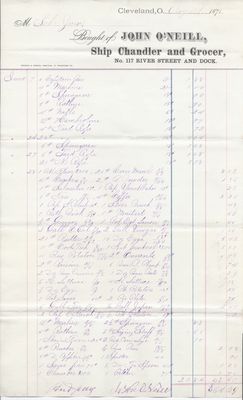 John O'Neill to Jura, Receipt