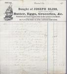 Joseph Bliss to Jura, Receipt