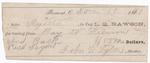 L. Q. Rawson, Tug to Mystic, Receipt