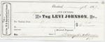 Levi Johnson, Tug to Mystic, Receipt