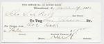 Levi Johnson, Tug to S. A. Wood, Receipt