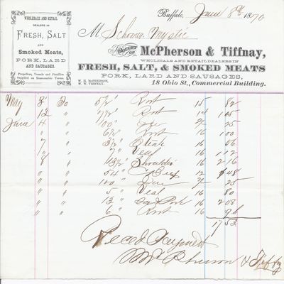 McPherson & Tiffnay to Mystic, Accounts