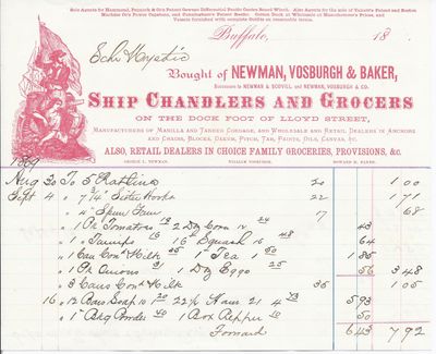 Newman, Vosburgh & Baker to Mystic, Receipt