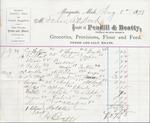 Pendill & Beatty to S. A. Wood, Accounts