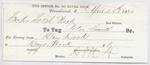 Peter Smith, Tug to S. A. Wood, Receipt