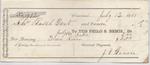 Philo S. Bemis, Tug to Russell Dart, Receipt