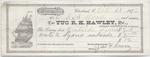 R. K .Hawley, Tug to S. A. Wood, Receipt