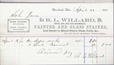 R. L. Willard to Jura, Receipt