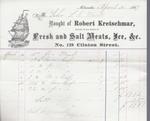 Robert Kretschmar to S. A. Wood, Accounts