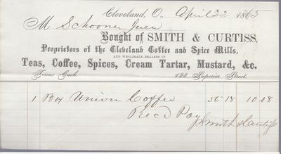 Smith & Curtiss to Jura, Receipt