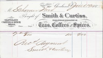 Smith & Curtiss to S. A. Wood, Receipt