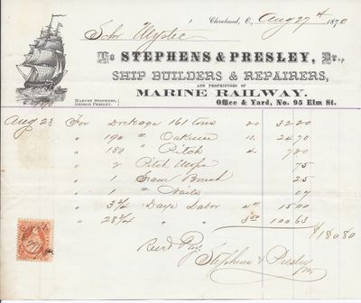 Stephens & Presley to Mystic, Receipt