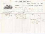 Troy and Erie Line to Mystic, Bill of Lading