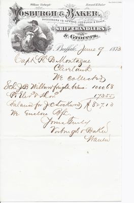 Vosburgh & Baker to John B. Wilbor, Accounts