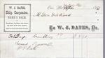 W. J. Bates to S. A. Wood, Receipt