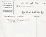 W. J. Bates to S. A. Wood, Receipt