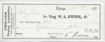 W. L. Ewing, Tug to Jura, Receipt