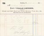 William Schneider to Mystic, Receipt