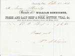 William Schneider to Mystic, Receipt