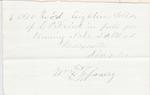 Wm. Flanery to S. A. Wood, Receipt