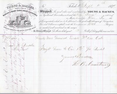 Young & Backus to Jura, Bill of Lading