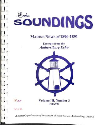 Echo Soundings: Marine News of 1890-1891