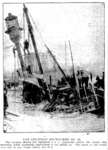 Lightship, Raised 10 Feet From Water At Stern, Again Settles to Bed of Lake