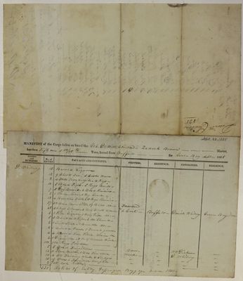 De Witt Clinton, Manifest, 22 September 1825