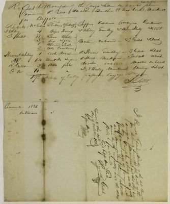 Commerce, Manifest, 14 October 1826