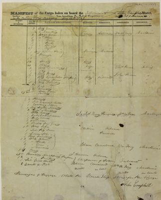 Aurora, Manifest, 14 May 1829