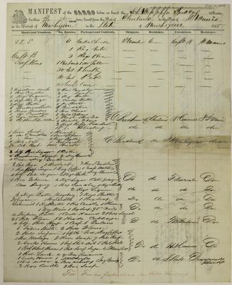 Mississippi, Manifest, 10 October 1845